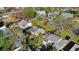 An aerial view of the home and surrounding neighborhood at 154 81St N Ave, St Petersburg, FL 33702