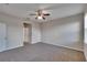 Large bedroom with carpet flooring and ceiling fan at 442 Bahama Grande Blvd, Apollo Beach, FL 33572