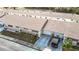 Aerial view of a residential community with attached homes and garages at 5316 Buttonwood Dr, New Port Richey, FL 34652