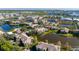 Expansive aerial view of community and waterfront at 10265 Gandy N Blvd # 808, St Petersburg, FL 33702