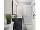 Modern bathroom with double vanity and a toilet at 1716 22Nd N Ave, St Petersburg, FL 33713