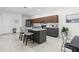 Modern kitchen with island and gray cabinetry at 1716 22Nd N Ave, St Petersburg, FL 33713