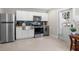 Modern kitchen with stainless steel appliances and subway tile backsplash at 1716 22Nd N Ave, St Petersburg, FL 33713