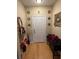 Bright entryway with hardwood floors and decorative accents at 1910 E Palm Ave # 10303, Tampa, FL 33605