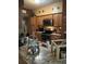 Kitchen with granite countertops and wood cabinets at 1910 E Palm Ave # 10303, Tampa, FL 33605