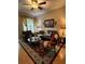 Living room with hardwood floors, large windows, and comfortable seating at 1910 E Palm Ave # 10303, Tampa, FL 33605