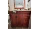Bathroom vanity with granite countertop and drawers at 1910 E Palm Ave # 10303, Tampa, FL 33605