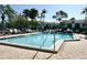 Community swimming pool with lounge chairs at 1945 Pelican Landing Blvd # 616, Clearwater, FL 33762