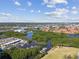 Aerial view of Cove Cay showing waterways, mangroves, condos, and the surrounding area at 2700 Cove Cay Dr # 2F, Clearwater, FL 33760