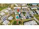 Aerial view of community, highlighting the location of the property and amenities at 4235 Stratford Dr, New Port Richey, FL 34652