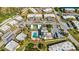 Aerial view of community pool and tennis courts at 4235 Stratford Dr, New Port Richey, FL 34652