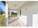 Wide view of porch showing the fence and pasture at 6303 Barton Rd, Plant City, FL 33565