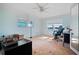 Bright bedroom with water views and ample space at 807 Bay Point Dr, Madeira Beach, FL 33708
