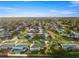 Aerial view of a residential neighborhood with single-Gathering homes and lush landscaping at 9167 108Th St, Seminole, FL 33772