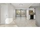 Dining area with tiled floors, ceiling fan, and view of the kitchen at 9167 108Th St, Seminole, FL 33772