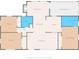 Floor plan showcasing the layout of a three-bedroom, one-bathroom house at 9167 108Th St, Seminole, FL 33772