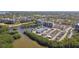 Aerial view of waterfront property with boat slips and condos at 2700 Cove Cay Dr # 1-2F, Clearwater, FL 33760