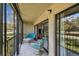 Relaxing balcony with outdoor seating at 2700 Cove Cay Dr # 2F, Clearwater, FL 33760