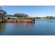 Scenic community dock with gazebo overlooking a peaceful lake at 11231 Dollar Lake Dr # 6, Port Richey, FL 34668