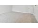 Large bonus room featuring neutral carpet and white trim with a nearby closet at 11846 Mile Marsh Dr, Riverview, FL 33569