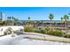 View from the balcony showing the parking area and surrounding area at 1230 Gulf Blvd # 402, Clearwater Beach, FL 33767