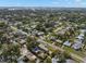 Wide shot of houses and streets from above at 1714 58Th S St, Gulfport, FL 33707