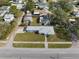 Aerial view of the house and surrounding neighborhood at 1714 58Th S St, Gulfport, FL 33707