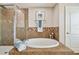 Bathroom features a large garden tub and shower at 2212 Valterra Vista Way, Valrico, FL 33594