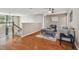 Spacious loft area with hardwood floors and seating at 2212 Valterra Vista Way, Valrico, FL 33594