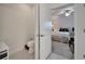 Convenient half bathroom with toilet and small sink at 31451 Moniker Mast Ln, San Antonio, FL 33576