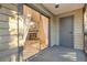 Exterior patio with sliding glass doors leading to spacious living area with a fireplace at 9100 Dr Martin Luther King Jr N St # 1706, St Petersburg, FL 33702