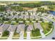 Aerial view of a community with houses and green spaces at 17766 Garsalaso Cir, Brooksville, FL 34604