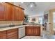 Modern kitchen with stainless steel appliances and granite countertops at 204 Mystic Falls Dr, Apollo Beach, FL 33572