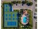 Community tennis courts and pool at 204 Mystic Falls Dr, Apollo Beach, FL 33572