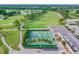 Tennis courts nestled within a green landscape at 3636 Trophy Blvd # 3636, New Port Richey, FL 34655