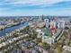 Aerial view of condo community near the city skyline and water at 501 Knights Run Ave # 2308, Tampa, FL 33602