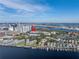 Condo building with city skyline view and nearby marina at 501 Knights Run Ave # 2308, Tampa, FL 33602