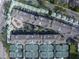 Aerial view showing building and many tennis and pickleball courts at 501 Knights Run Ave # 2308, Tampa, FL 33602