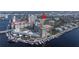 Aerial view of the building's location near the waterfront at 501 Knights Run Ave # 2308, Tampa, FL 33602