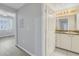 Bathroom with granite vanity and tiled floor at 501 Knights Run Ave # 2308, Tampa, FL 33602