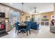 Open concept kitchen and dining area with modern finishes at 727 Grand Canyon Dr, Valrico, FL 33594