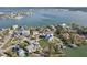 Aerial view of waterfront home and surrounding area at 15825 Redington Dr, Redington Beach, FL 33708