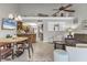 Open living and dining area with kitchen views at 4621 Gulf Of Mexico Dr # D10, Longboat Key, FL 34228