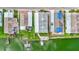 Aerial view of homes and a waterfront community at 8624 Fantasia Park Way, Riverview, FL 33578