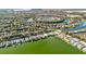 Community overview showing waterfront homes at 8624 Fantasia Park Way, Riverview, FL 33578