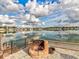 Relaxing firepit area overlooking calm lake at 8624 Fantasia Park Way, Riverview, FL 33578
