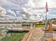 Lakefront property with boat dock and motor at 8624 Fantasia Park Way, Riverview, FL 33578