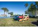 Variety of kayaks neatly stored on a rack at 239 Seahorse Se Dr # B, St Petersburg, FL 33705