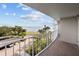 Balcony view overlooking the water and parking at 2611 Bayshore Blvd # 506, Tampa, FL 33629