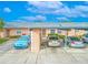 Aerial view of condo complex with parking at 3743 Teeside Dr, New Port Richey, FL 34655
